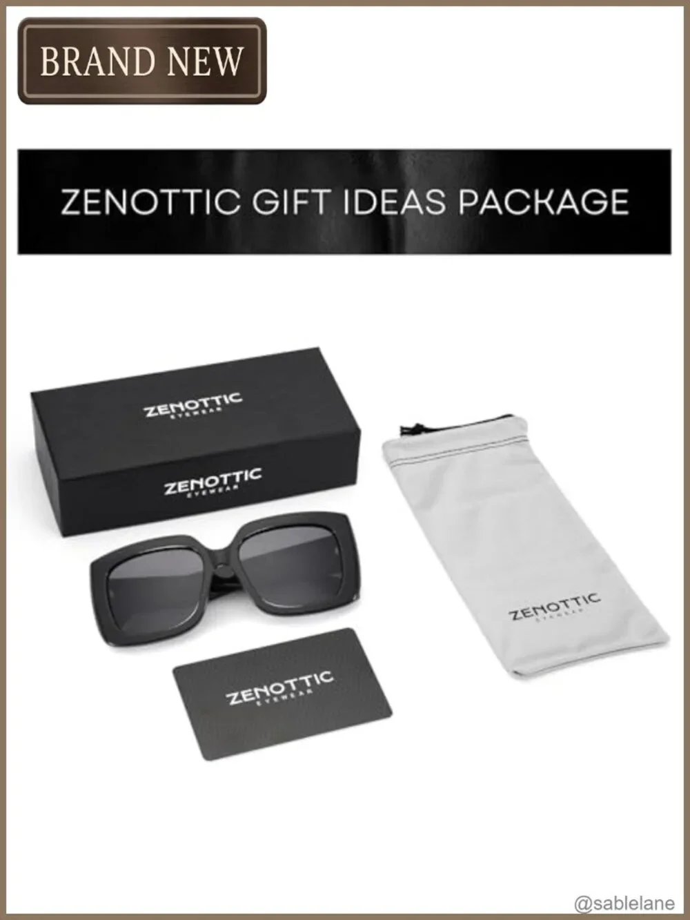 Polarized Square Sunglasses Women Retro Oversize UV400 Protection Acetate Frame